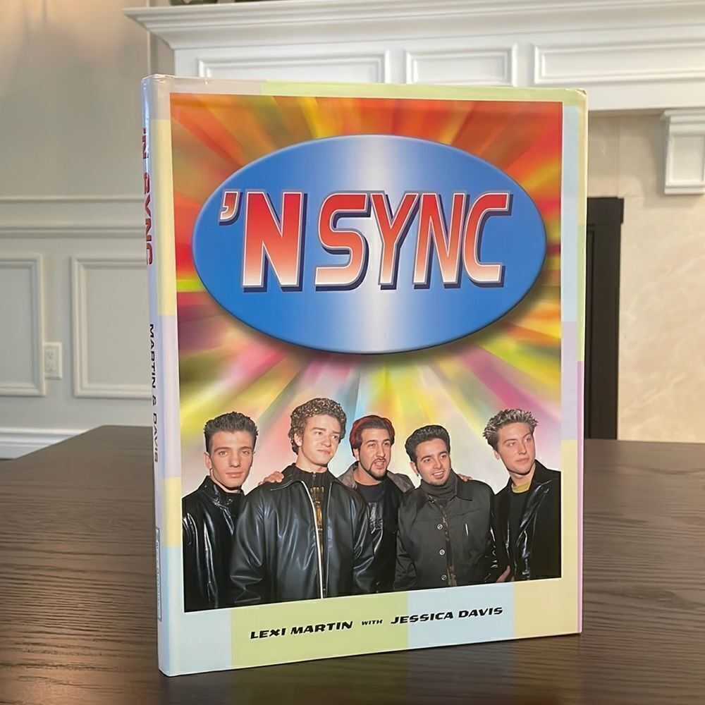 Vintage ‘N SYNC Hardcover Biography Book 2000 Excellent Used Condition 12” x 9”